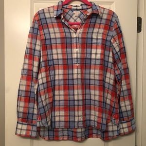 J.Crew | Half Button Up | Size Small